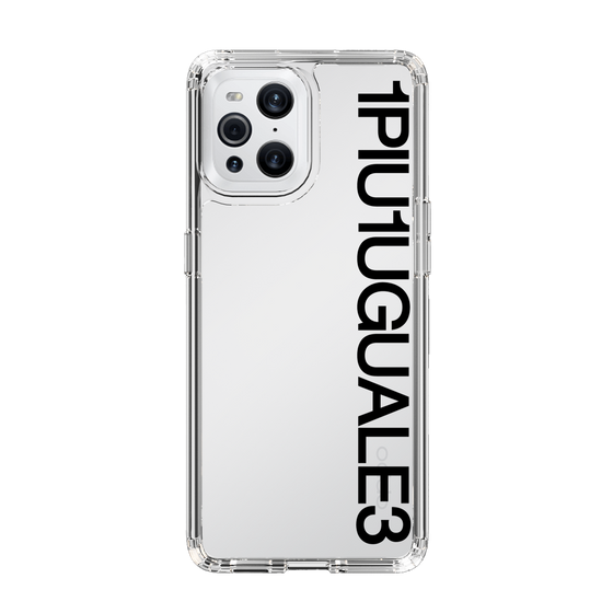 スリムプロテクションケース［ 1PIU1UGUALE3 - Logo - Black ］
