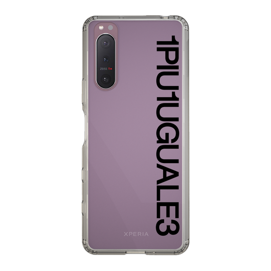 スリムプロテクションケース［ 1PIU1UGUALE3 - Logo - Black ］