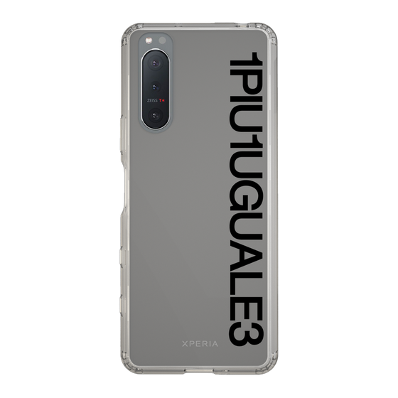 スリムプロテクションケース［ 1PIU1UGUALE3 - Logo - Black ］