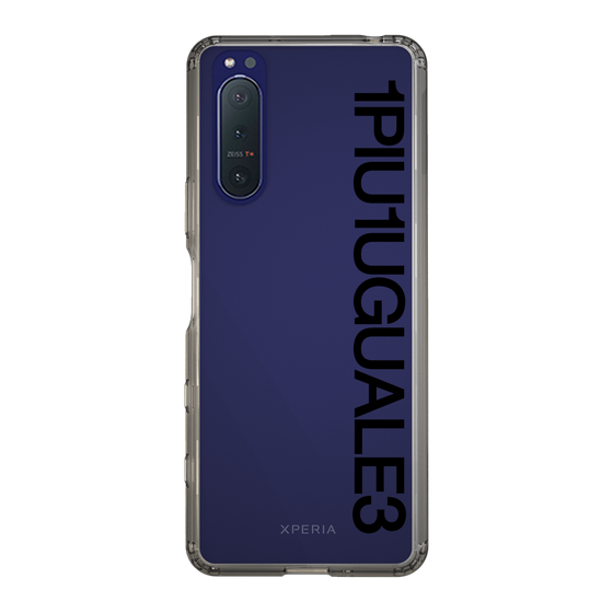 スリムプロテクションケース［ 1PIU1UGUALE3 - Logo - Black ］
