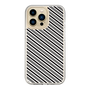 スリムプロテクションケース［ Small Stripe - Gray × Black ］