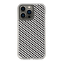 スリムプロテクションケース［ Small Stripe - Gray × Black ］