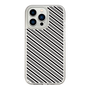 スリムプロテクションケース［ Small Stripe - Gray × Black ］