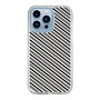 スリムプロテクションケース［ Small Stripe - Gray × Black ］
