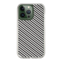 スリムプロテクションケース［ Small Stripe - Gray × Black ］
