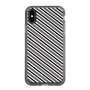 スリムプロテクションケース［ Small Stripe - Gray × Black ］