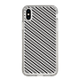 スリムプロテクションケース［ Small Stripe - Gray × Black ］