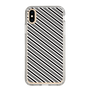 スリムプロテクションケース［ Small Stripe - Gray × Black ］