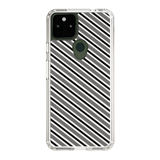 スリムプロテクションケース［ Small Stripe - Gray × Black ］