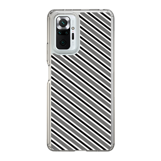スリムプロテクションケース［ Small Stripe - Gray × Black ］