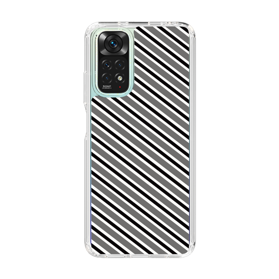 スリムプロテクションケース［ Small Stripe - Gray × Black ］
