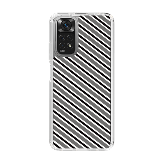 スリムプロテクションケース［ Small Stripe - Gray × Black ］