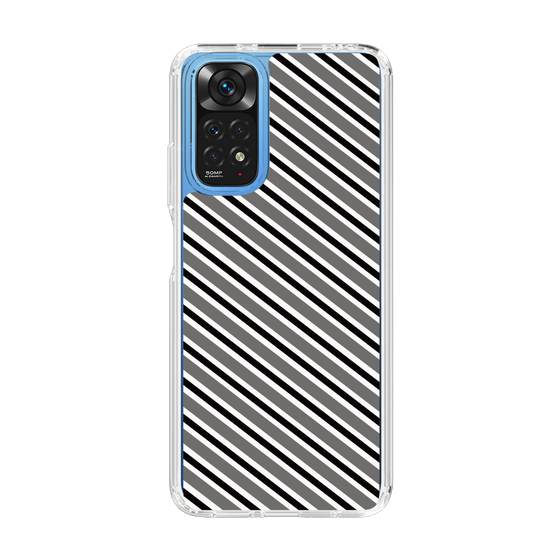 スリムプロテクションケース［ Small Stripe - Gray × Black ］