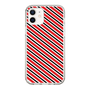 スリムプロテクションケース［ Small Stripe - Red × Black ］