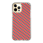 スリムプロテクションケース［ Small Stripe - Red × Black ］