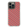 スリムプロテクションケース［ Small Stripe - Red × Black ］