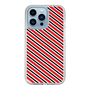 スリムプロテクションケース［ Small Stripe - Red × Black ］