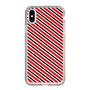 スリムプロテクションケース［ Small Stripe - Red × Black ］