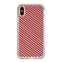 スリムプロテクションケース［ Small Stripe - Red × Black ］