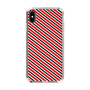 スリムプロテクションケース［ Small Stripe - Red × Black ］