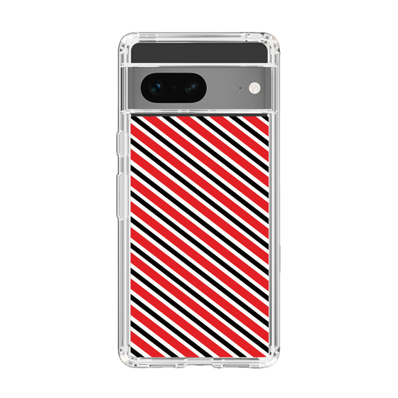 スリムプロテクションケース［ Small Stripe - Red × Black ］