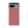 スリムプロテクションケース［ Small Stripe - Red × Black ］