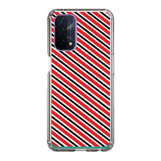 スリムプロテクションケース［ Small Stripe - Red × Black ］