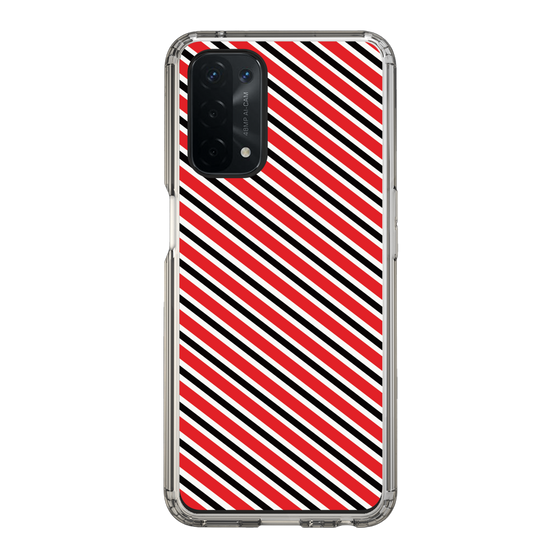 スリムプロテクションケース［ Small Stripe - Red × Black ］