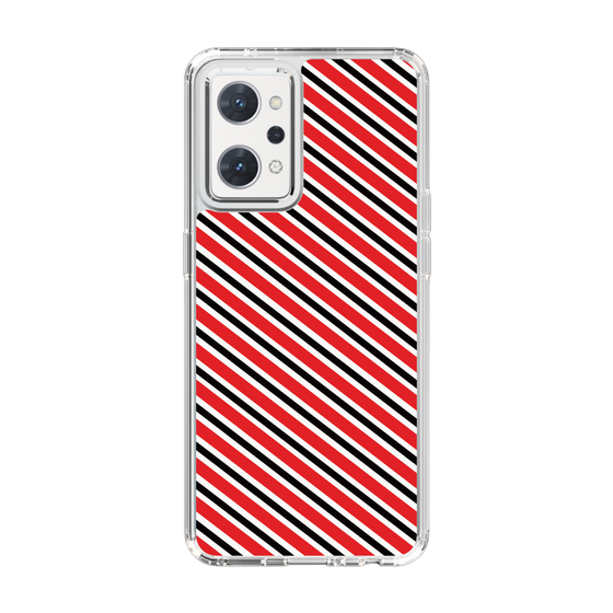 スリムプロテクションケース［ Small Stripe - Red × Black ］