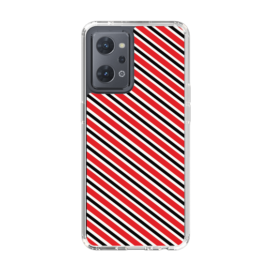 スリムプロテクションケース［ Small Stripe - Red × Black ］