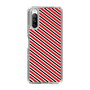 スリムプロテクションケース［ Small Stripe - Red × Black ］