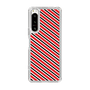 スリムプロテクションケース［ Small Stripe - Red × Black ］