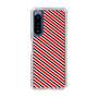 スリムプロテクションケース［ Small Stripe - Red × Black ］