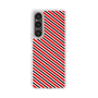 スリムプロテクションケース［ Small Stripe - Red × Black ］