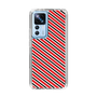 スリムプロテクションケース［ Small Stripe - Red × Black ］