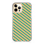 スリムプロテクションケース［ Small Stripe - Green × Orange ］