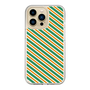 スリムプロテクションケース［ Small Stripe - Green × Orange ］