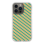 スリムプロテクションケース［ Small Stripe - Green × Orange ］