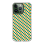 スリムプロテクションケース［ Small Stripe - Green × Orange ］