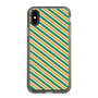 スリムプロテクションケース［ Small Stripe - Green × Orange ］