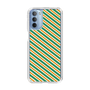 スリムプロテクションケース［ Small Stripe - Green × Orange ］