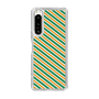 スリムプロテクションケース［ Small Stripe - Green × Orange ］