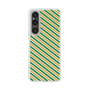 スリムプロテクションケース［ Small Stripe - Green × Orange ］