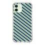 スリムプロテクションケース［ Small Stripe - Navy × Green ］