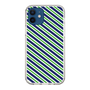 スリムプロテクションケース［ Small Stripe - Navy × Green ］