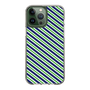 スリムプロテクションケース［ Small Stripe - Navy × Green ］