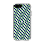 スリムプロテクションケース［ Small Stripe - Navy × Green ］