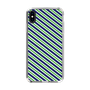 スリムプロテクションケース［ Small Stripe - Navy × Green ］