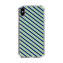 スリムプロテクションケース［ Small Stripe - Navy × Green ］