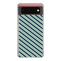スリムプロテクションケース［ Small Stripe - Navy × Green ］